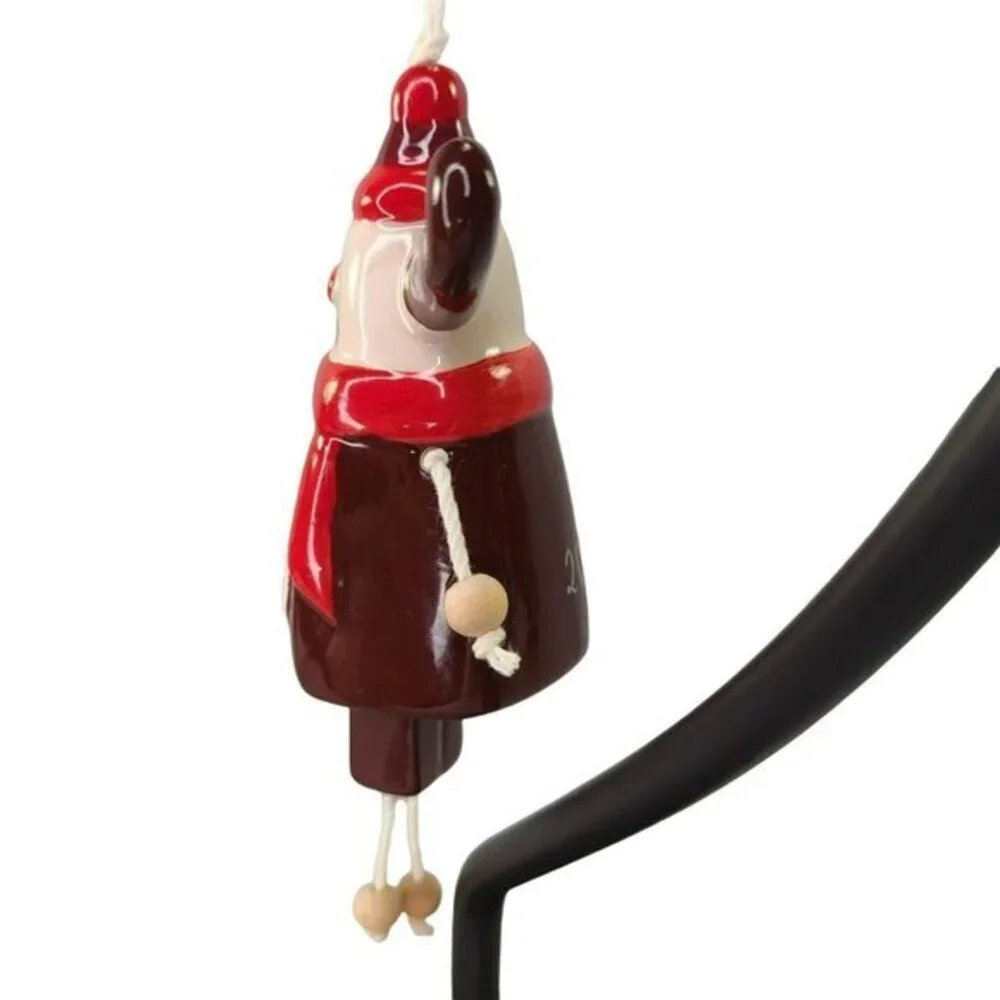 Mamas and Papas Hanging Rudolph Reindeer Bell Ornament 2010‎ Ceramic UK Boxed